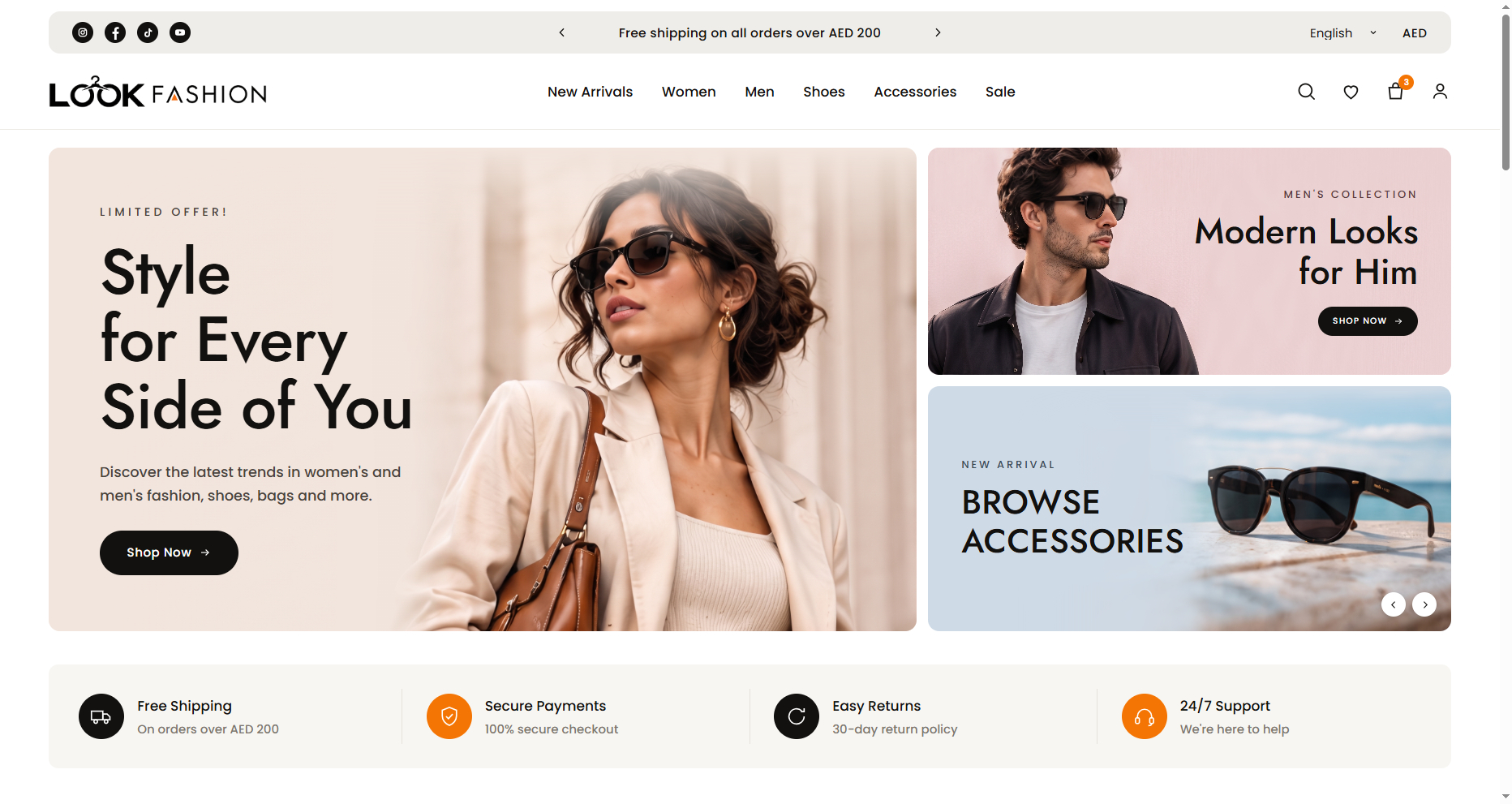 LOOK FASHION homepage