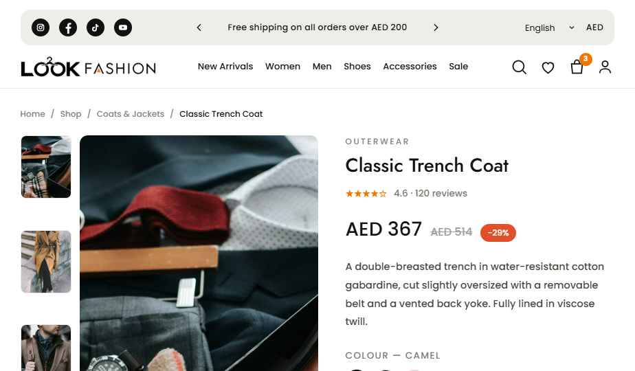 Product page
