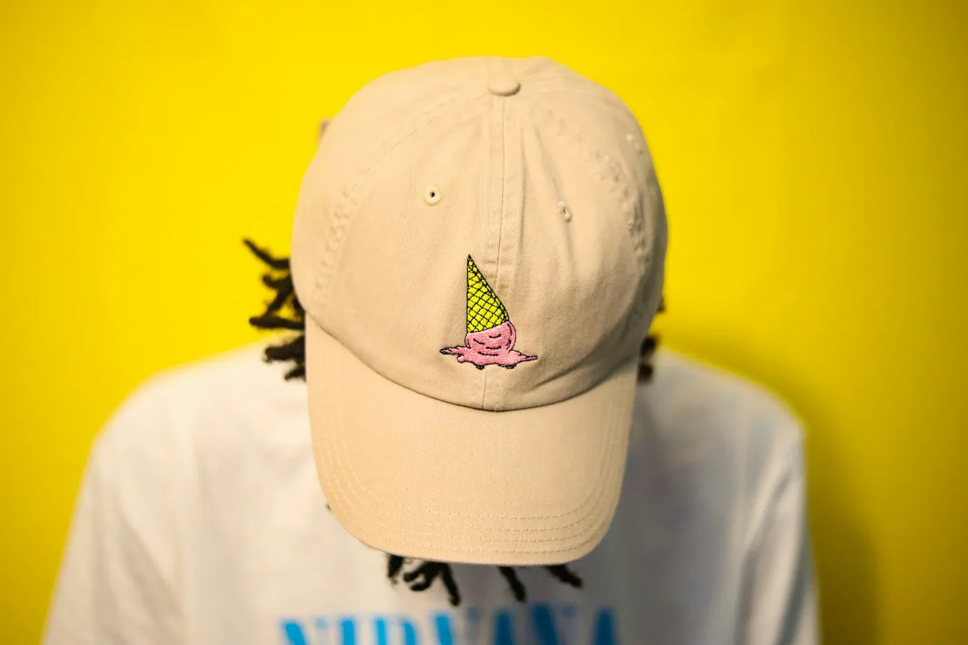 Cream cashmere beanie