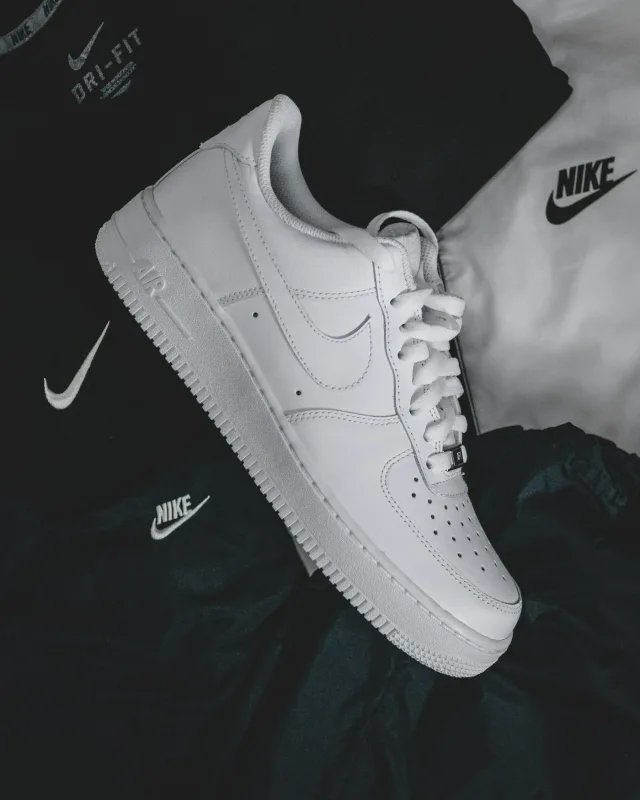 White leather sneakers