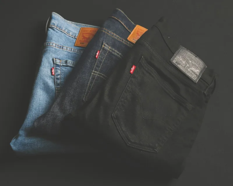 Three pairs of jeans