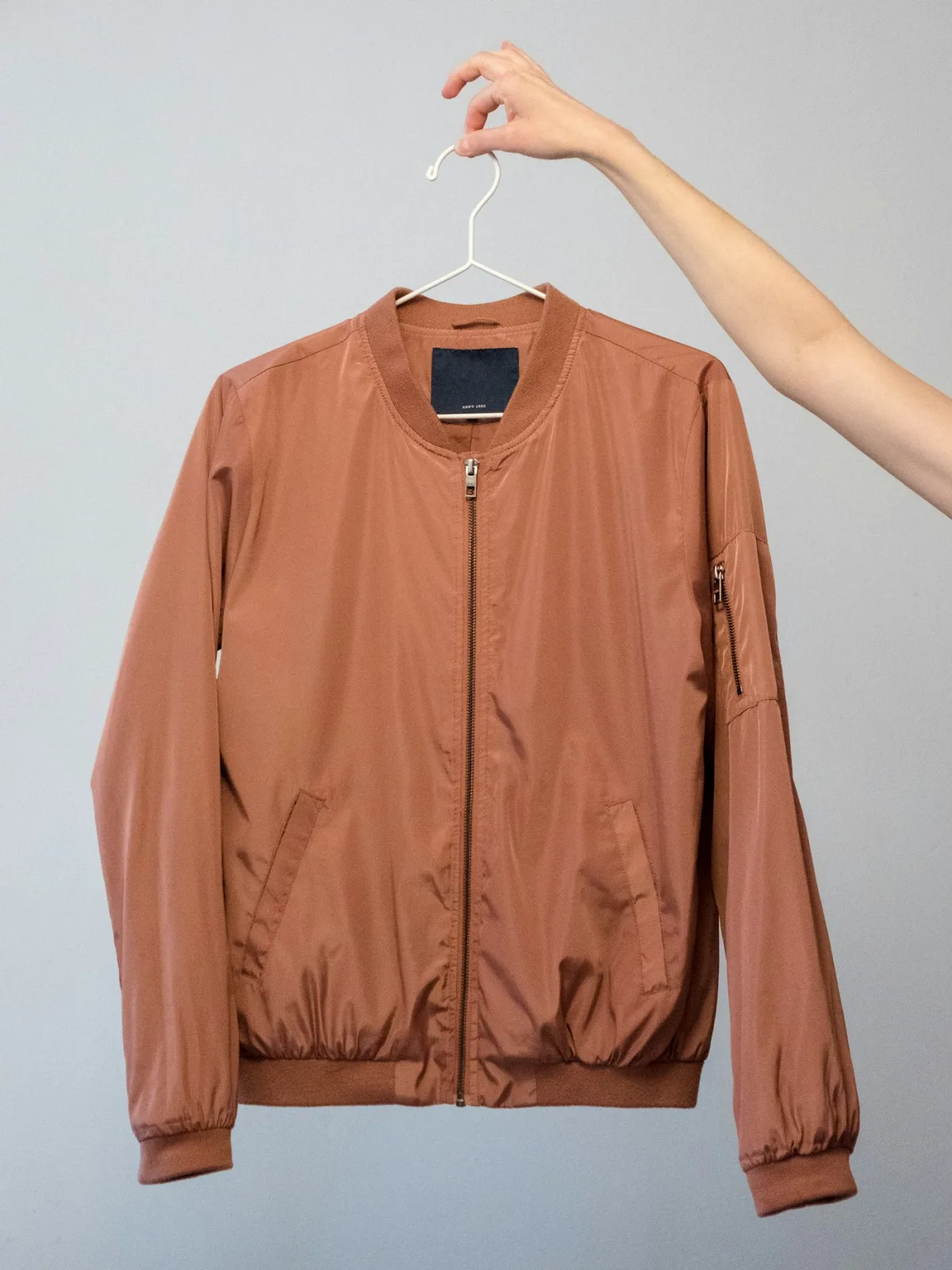 Rust bomber jacket