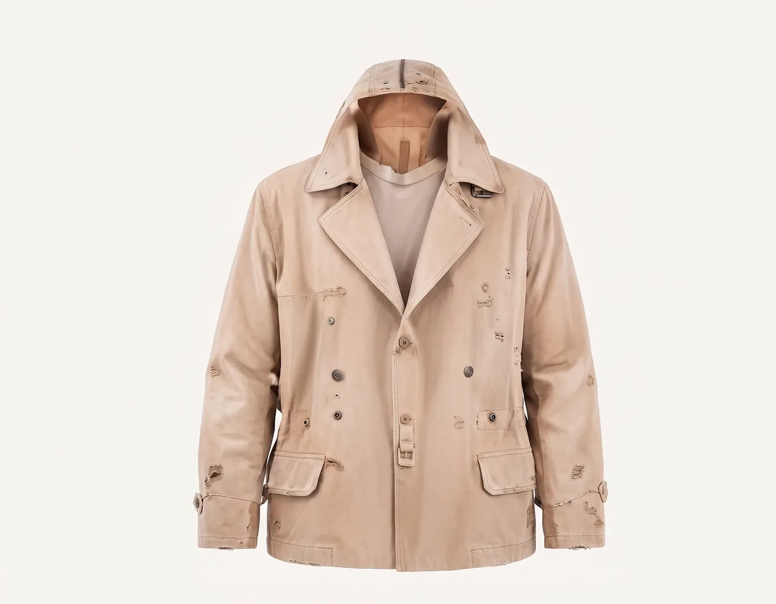 Camel trench coat