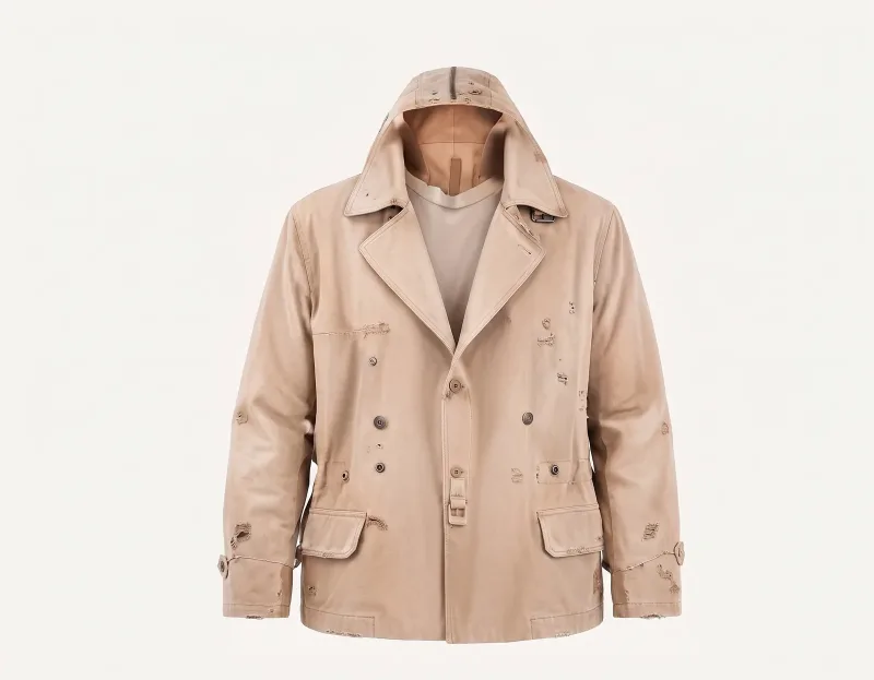 Camel trench coat