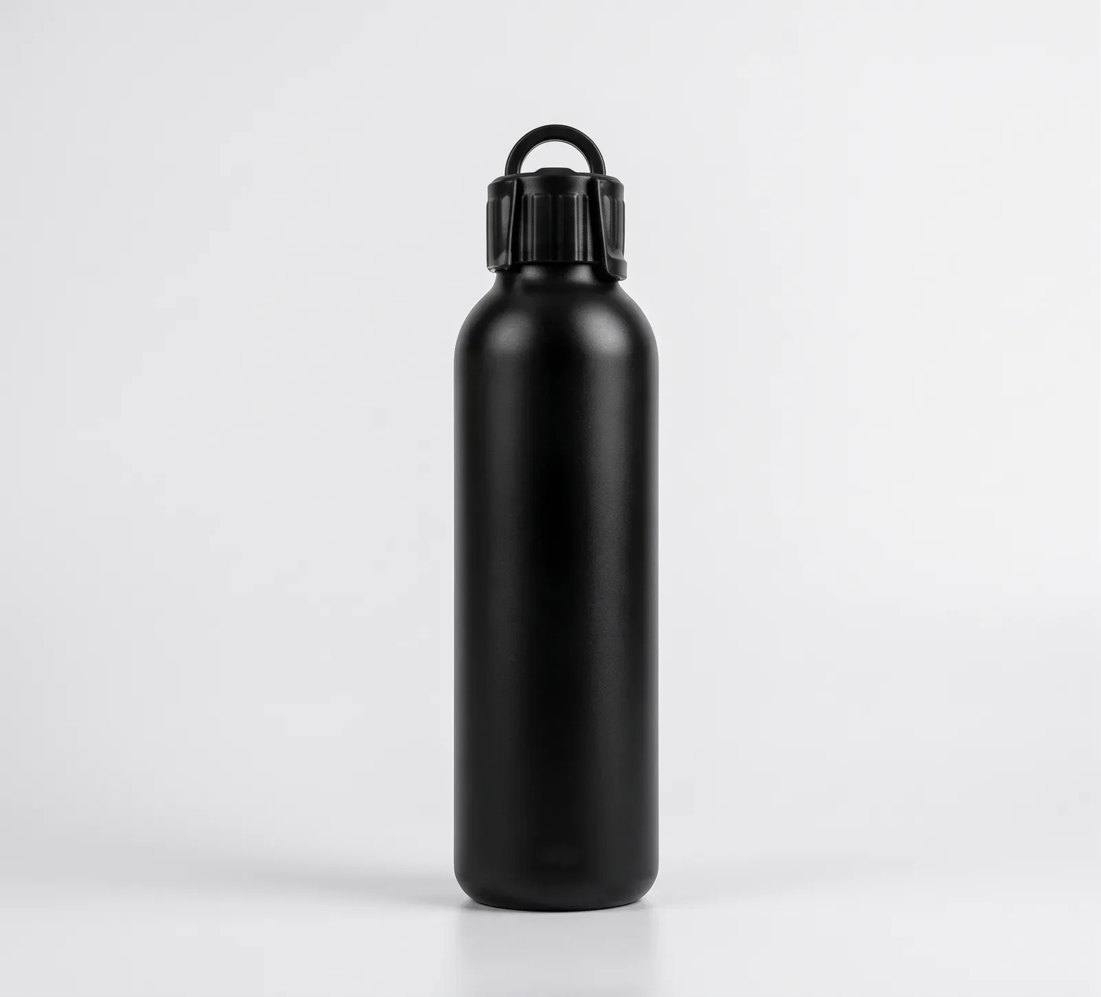 Matte black bottle