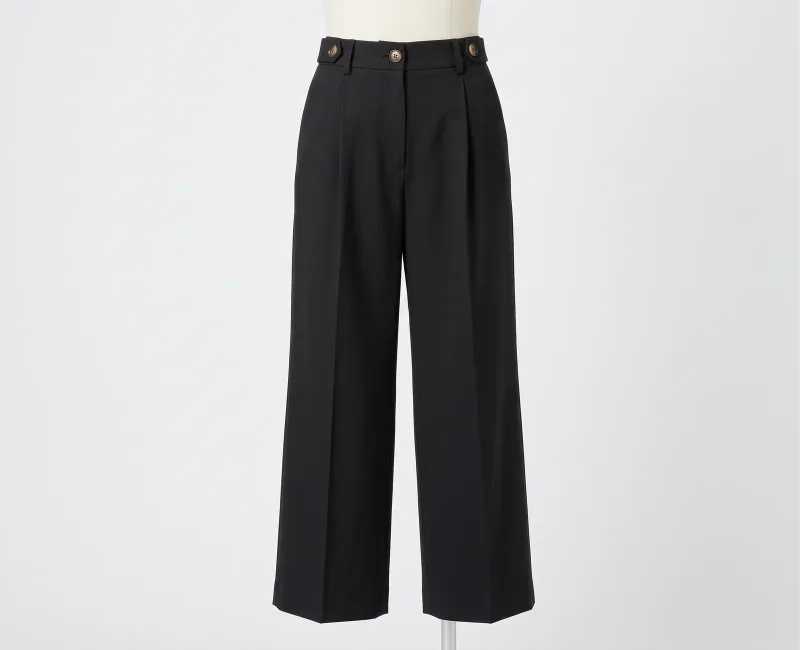 Black wide leg pants